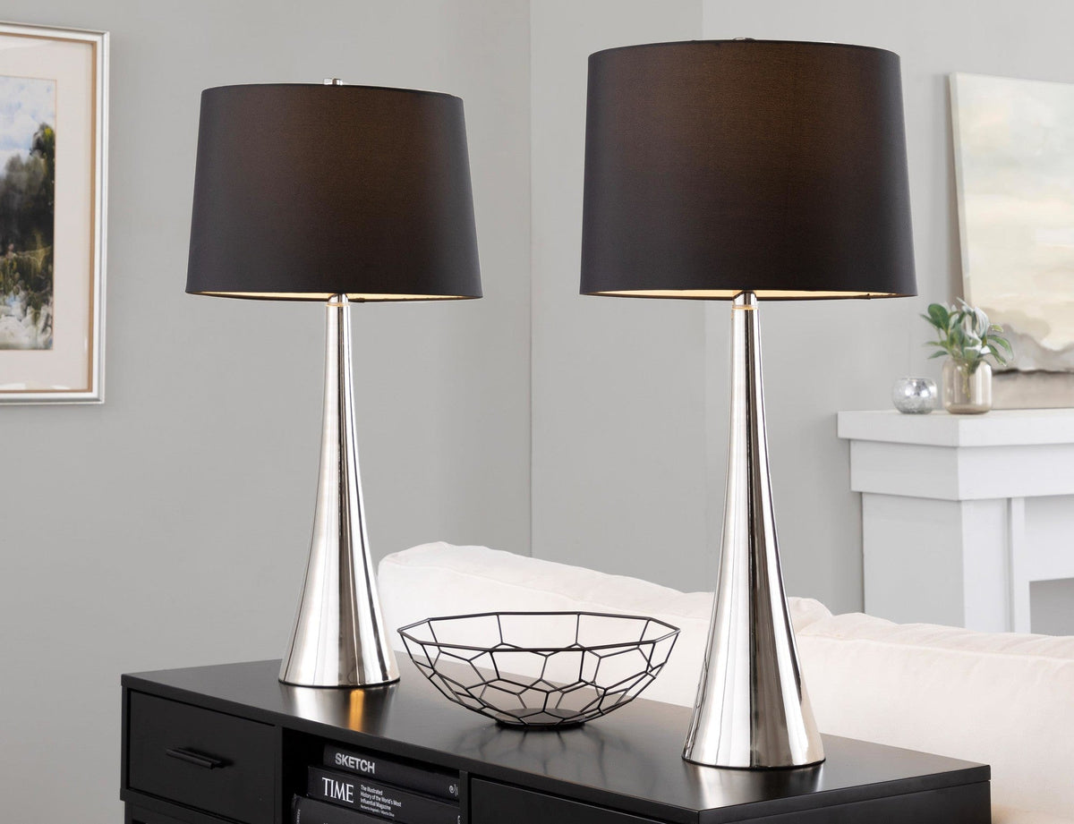 Diana 29" Contemporary Metal Table Lamp - Sonkuki