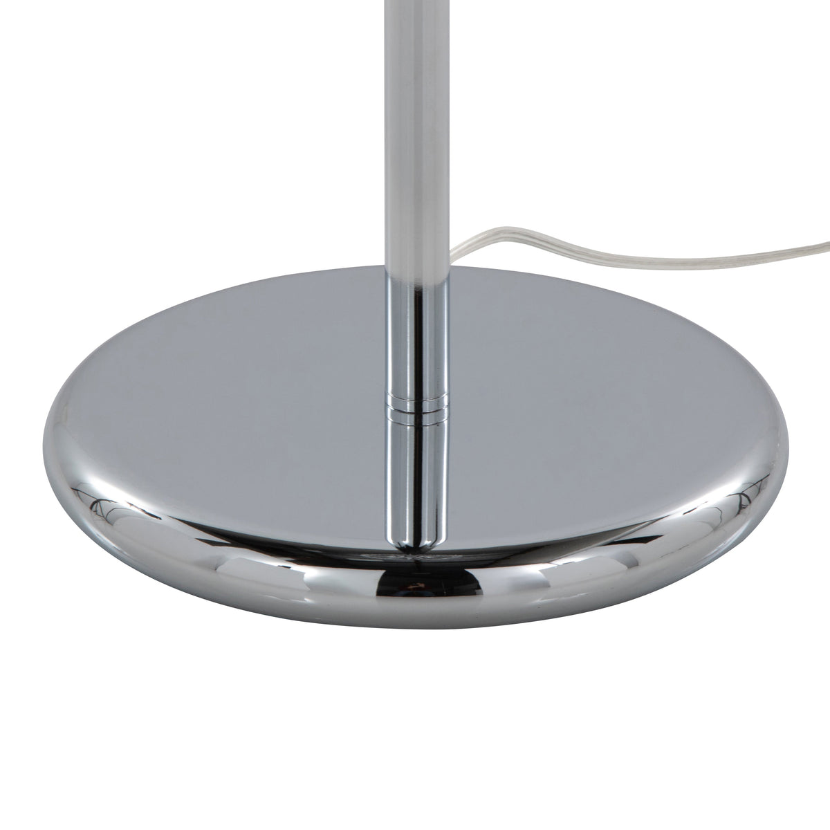 Droplets Sleek 60" Contemporary Metal Floor Lamp in Chrome Metal and Clear Crystal Accents from Grandview Gallery by LumiSource - Sonkuki