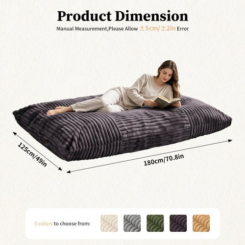 DY-DDY-SHENHUI1,Oversized Bean Bag Chair,Oversized Convertible Bean Bag Chair – Your Cozy Spot for Relaxation & Family Time - Sonkuki