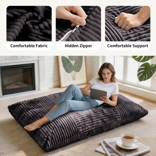 DY-DDY-SHENHUI1,Oversized Bean Bag Chair,Oversized Convertible Bean Bag Chair – Your Cozy Spot for Relaxation & Family Time - Sonkuki