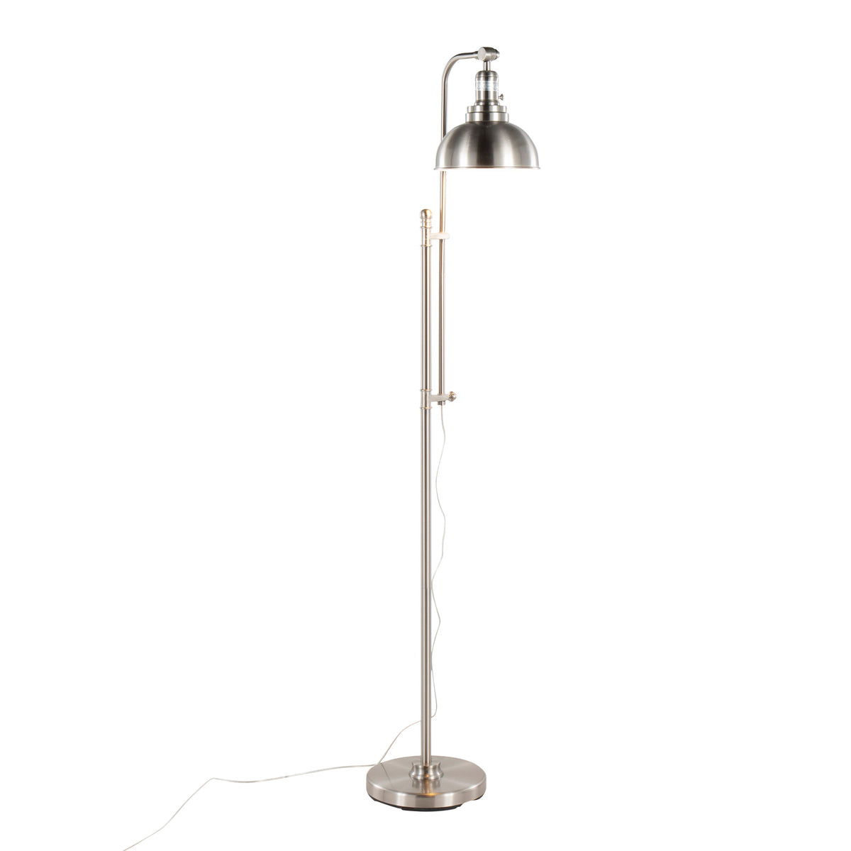 Emery Industrial Floor Lamp in Nickel by LumiSource - Sonkuki