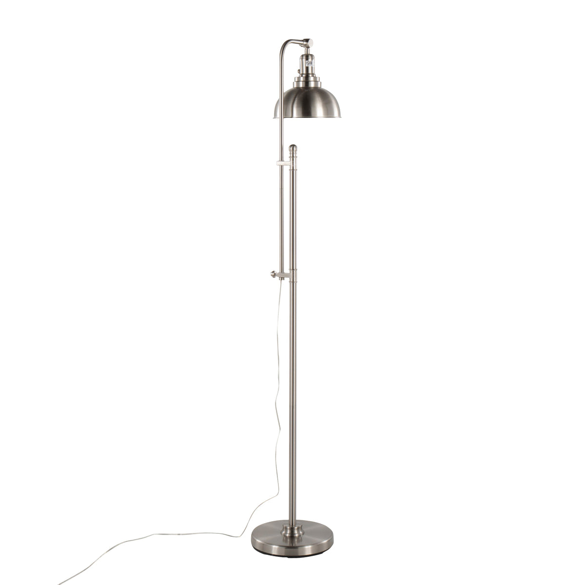 Emery Industrial Floor Lamp in Nickel by LumiSource - Sonkuki
