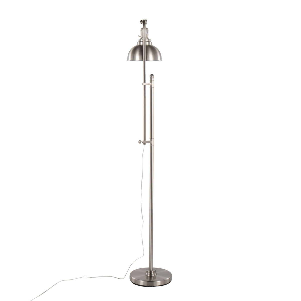 Emery Industrial Floor Lamp in Nickel by LumiSource - Sonkuki