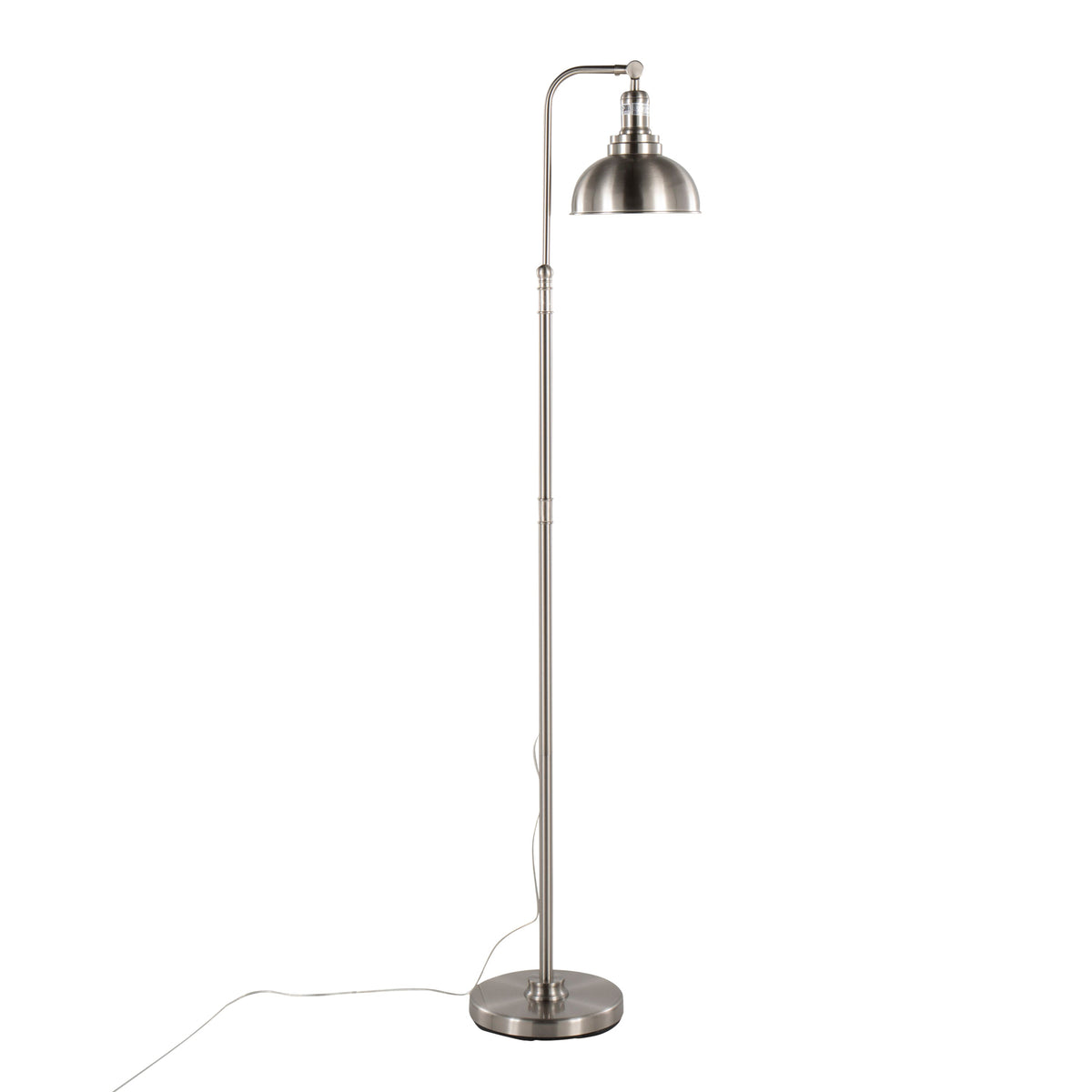 Emery Industrial Floor Lamp in Nickel by LumiSource - Sonkuki