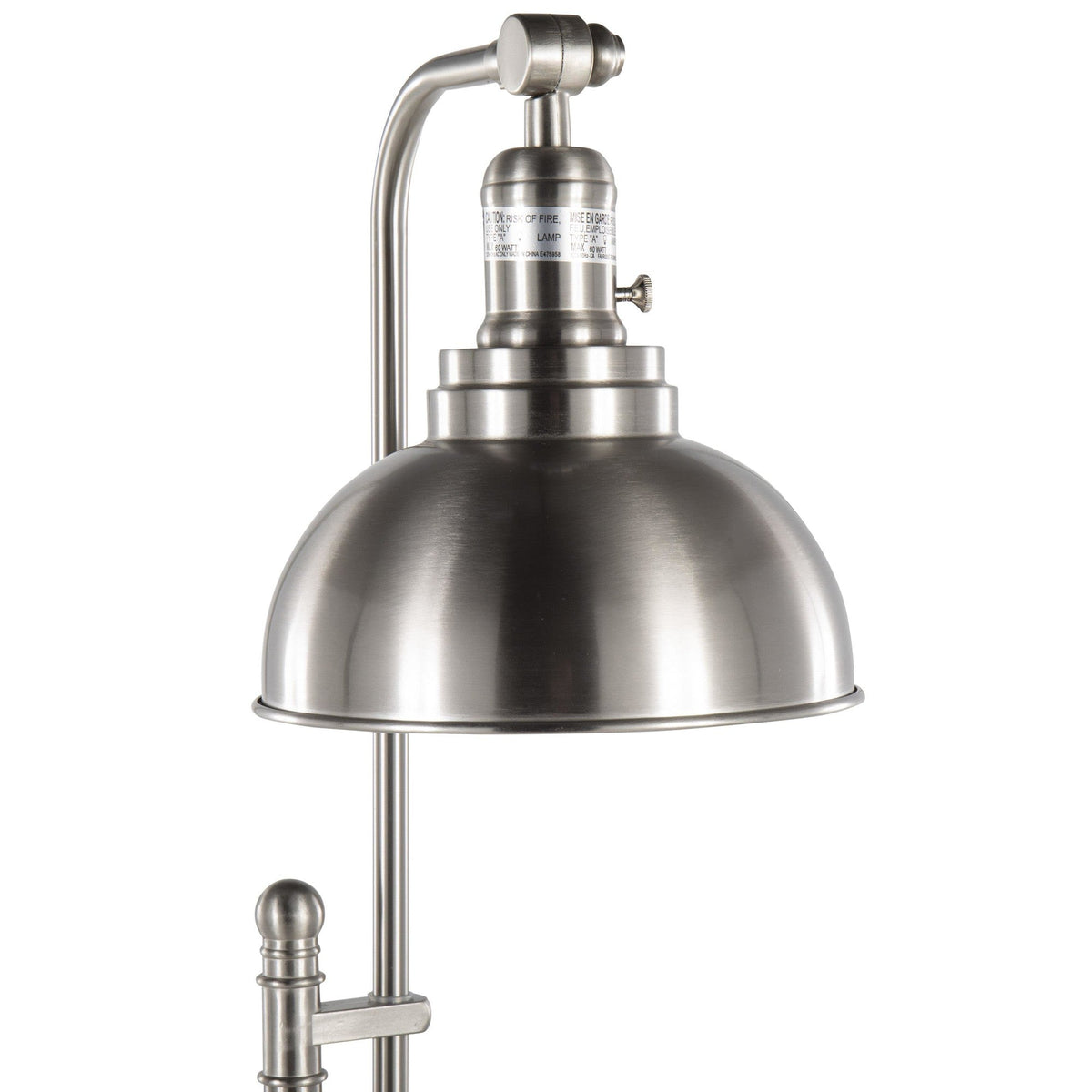 Emery Industrial Floor Lamp in Nickel by LumiSource - Sonkuki