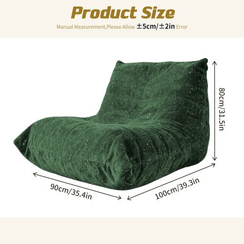 Ergonomic Bean Bag Chair with 5-Way Body Support - Sonkuki