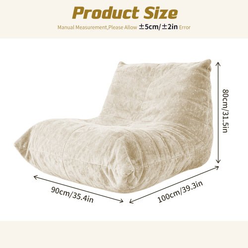 Ergonomic Bean Bag Chair with 5-Way Body Support - Sonkuki