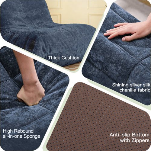 Ergonomic Bean Bag Chair with 5-Way Body Support - Sonkuki
