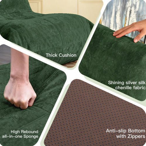 Ergonomic Bean Bag Chair with 5-Way Body Support - Sonkuki