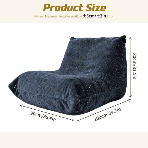 Ergonomic Bean Bag Chair with 5-Way Body Support - Sonkuki