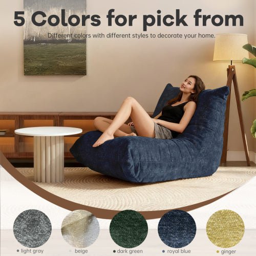 Ergonomic Bean Bag Chair with 5-Way Body Support - Sonkuki