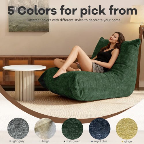Ergonomic Bean Bag Chair with 5-Way Body Support - Sonkuki
