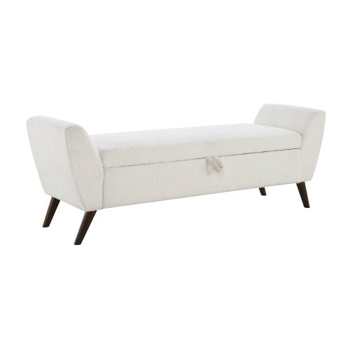 Extra-Long Teddy Fleece Bedroom Bench - Sonkuki