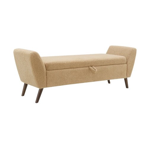 Extra-Long Teddy Fleece Bedroom Bench - Sonkuki