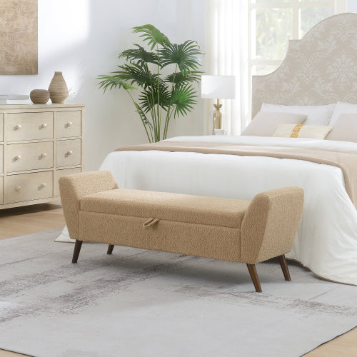 Extra-Long Teddy Fleece Bedroom Bench - product image 16