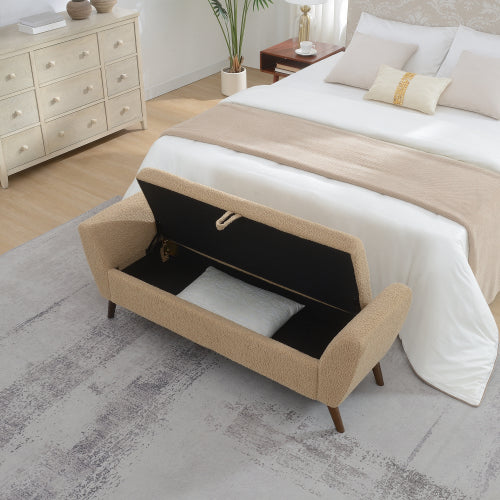 Extra-Long Teddy Fleece Bedroom Bench - product image 17
