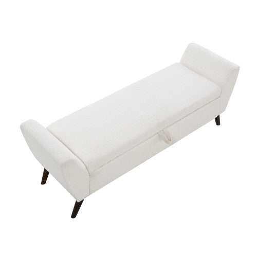 Extra-Long Teddy Fleece Bedroom Bench - product image 6