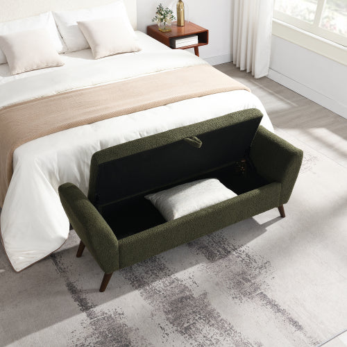 Extra-Long Teddy Fleece Bedroom Bench - product image 10