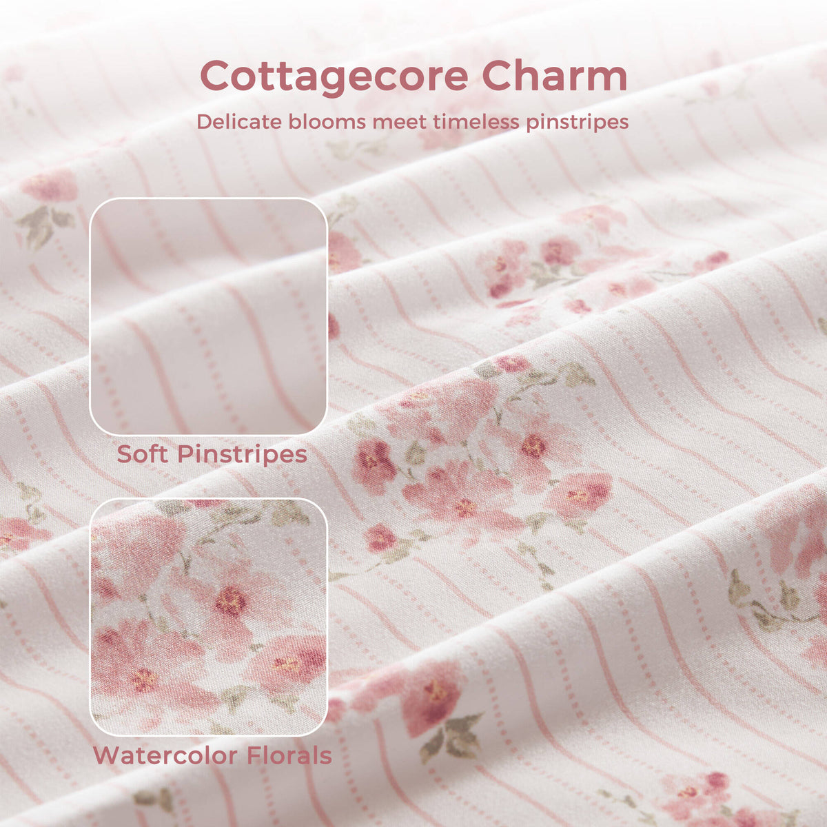 Floral Ruffle Comforter Set - Sonkuki