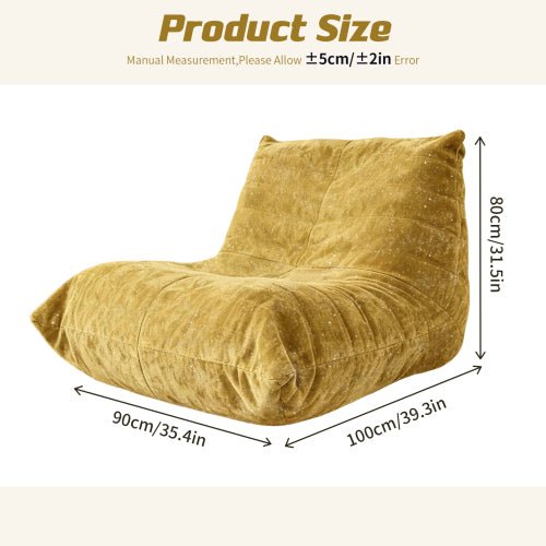 FTMMC-HUANGSE Ergonomic Bean Bag Chair with 5-Way Body Support - Sonkuki
