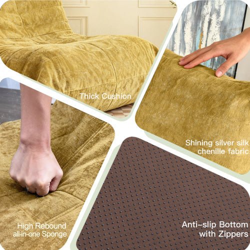 FTMMC-HUANGSE Ergonomic Bean Bag Chair with 5-Way Body Support - Sonkuki