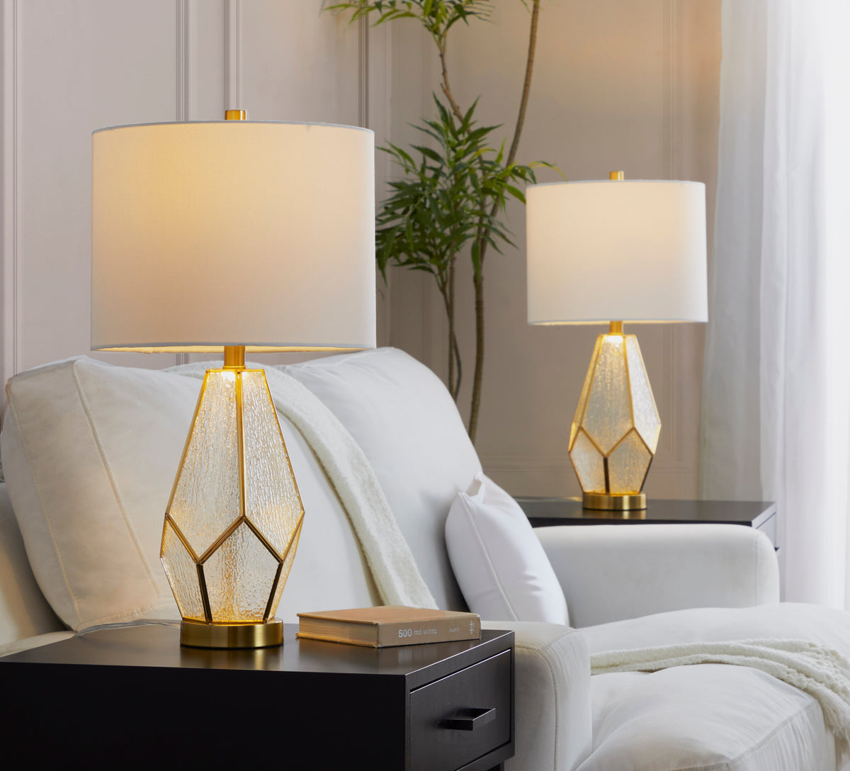Geo Rain Glass 25" Table Lamp - product image 18