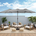 SONKUKI 15 x 9ft Double-Sided Patio Umbrella.