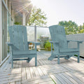 SONKUKI Patio Adirondack Chair Outdoor Plastic Single Chair 300 Lbs for Deck and Balcony Multi-Use.