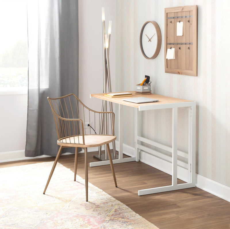 Icicle Contemporary Floor Lamp in Brushed Nickel by LumiSource - main product image