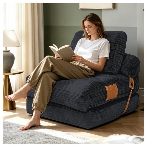 Lazy Sofa Bean Bag Chair,Folding Sofa Bed,Comfy Portable Convertible Fold Out Lounge Chairs for Living Room Bedroom. - Sonkuki