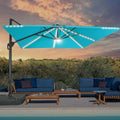 SONKUKI 10x10ft LED Cantilever Umbrella Pro.