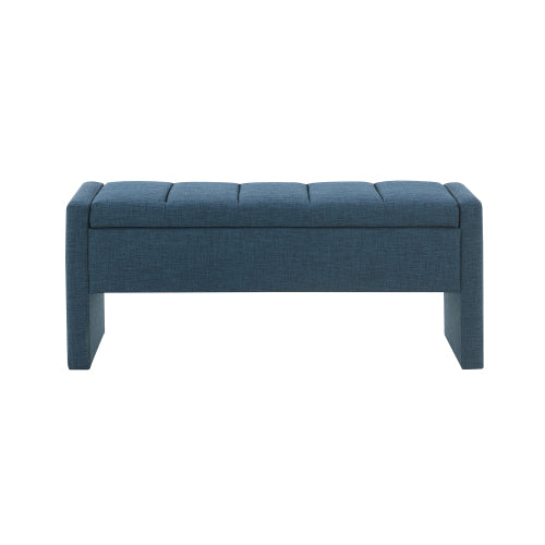 Linen-Look Upholstered Bench with Square Padded Arms - product image 21