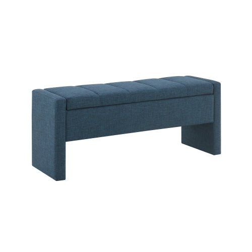 Linen-Look Upholstered Bench with Square Padded Arms - product image 22