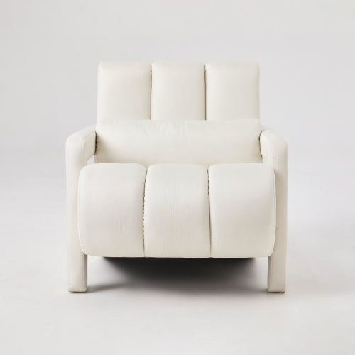 Linen Recliner Armchair with Lumbar Pillow and Wood Frame - product image 12