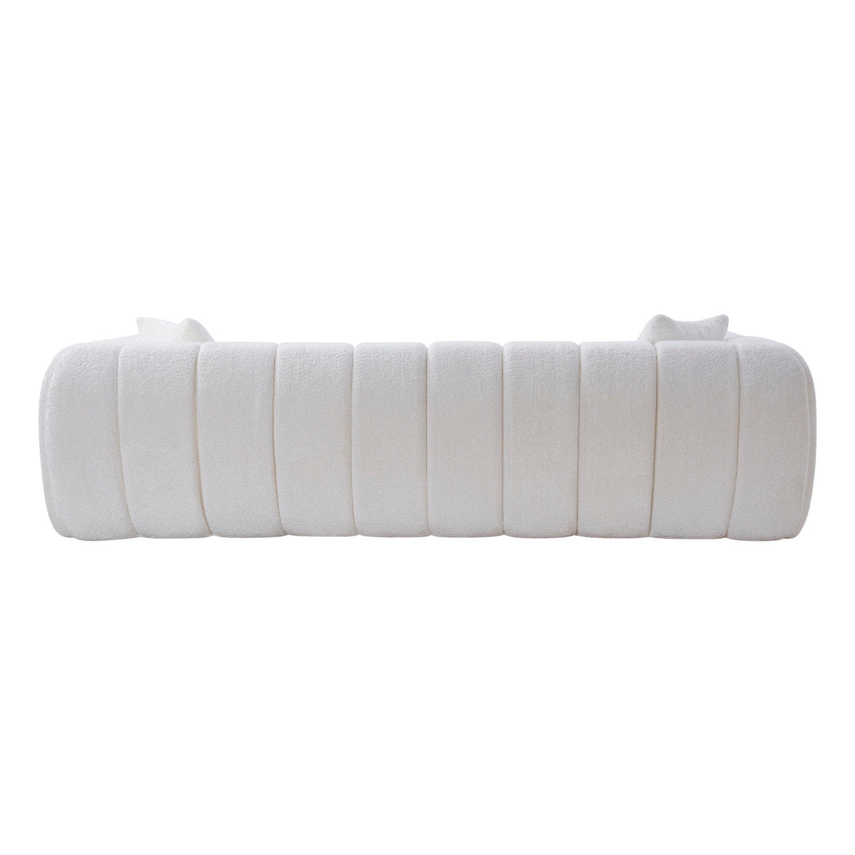 Marshmallow Cloud Compressed Sofa, 102.7" Oversized with Two Cushions, Modern Soft Boucle Sofa for Living Room, Apartment - Sonkuki
