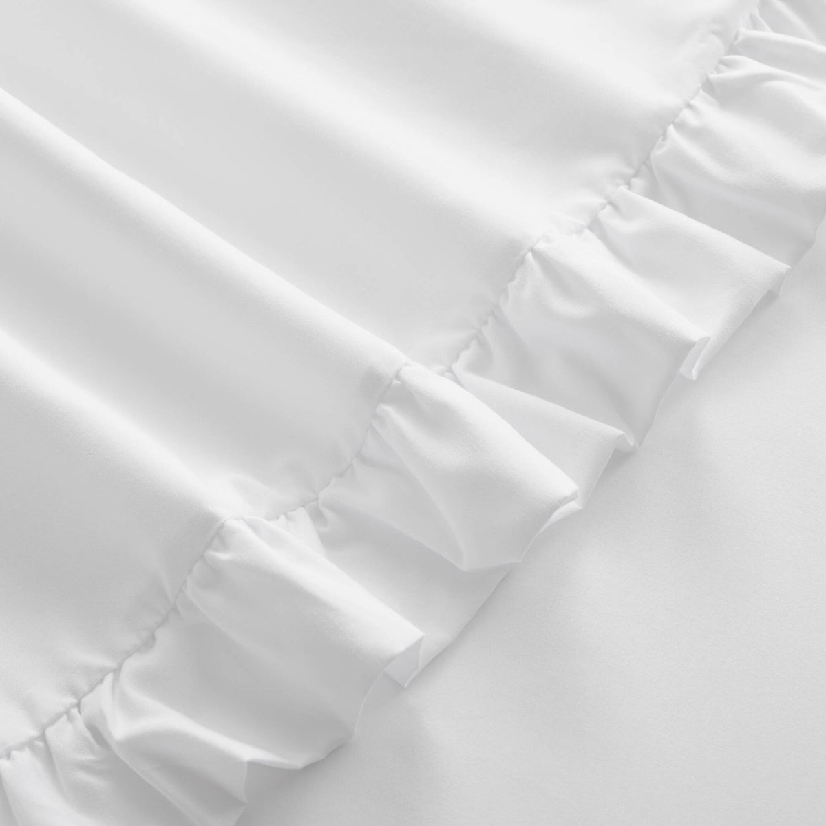 MF Solid Ruffled Hem Sheets, Bright White - product image 42