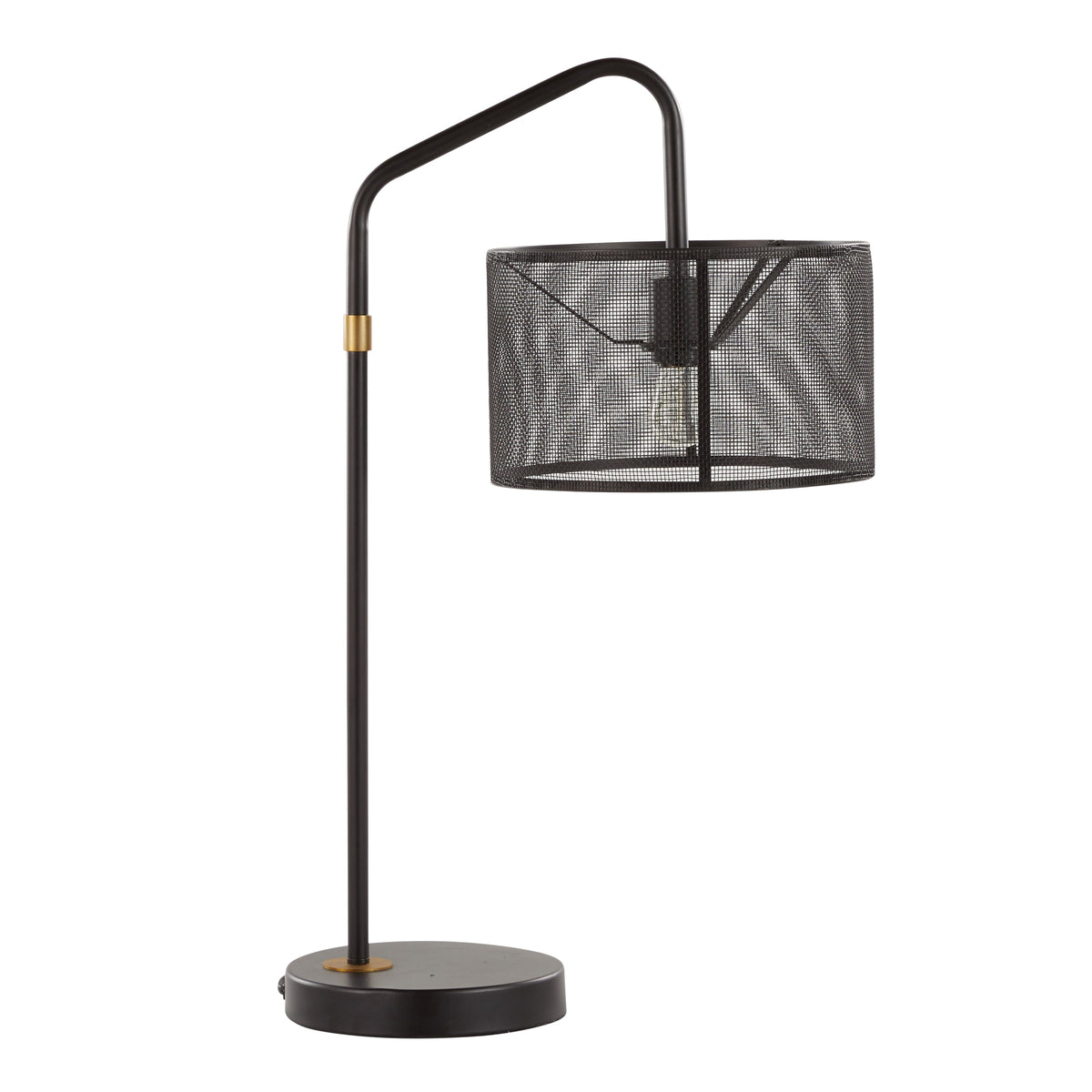 Mod Mesh 27" Contemporary Metal Task Lamp with Built-In USB Port in Oil Bronze and Painted Gold Metal from Grandview Gallery by LumiSource - Set of 2 - Sonkuki