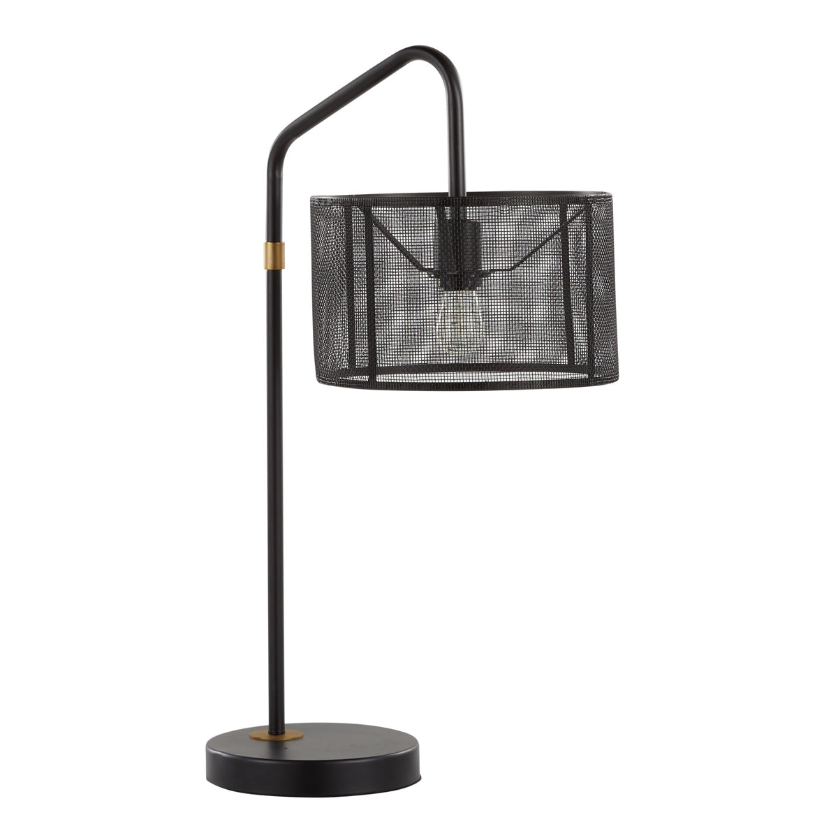 Mod Mesh 27" Contemporary Metal Task Lamp with Built-In USB Port in Oil Bronze and Painted Gold Metal from Grandview Gallery by LumiSource - Set of 2 - Sonkuki