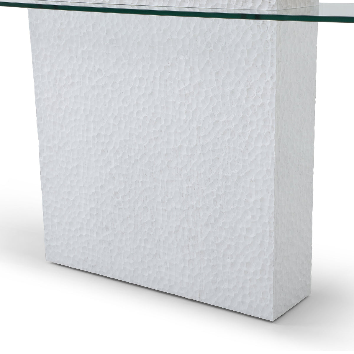 Modern Glass Top Console Table - Sonkuki