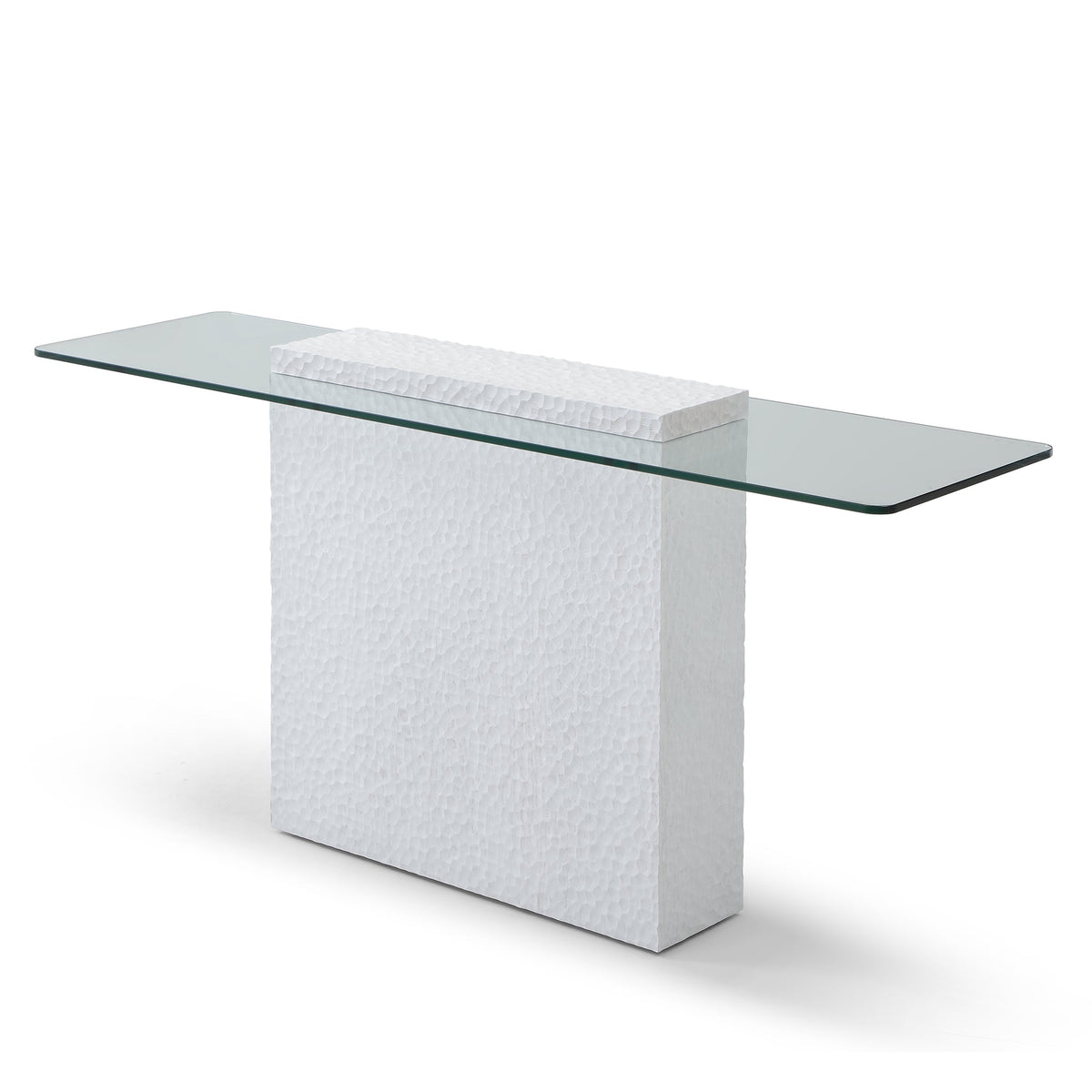 Modern Glass Top Console Table - Sonkuki