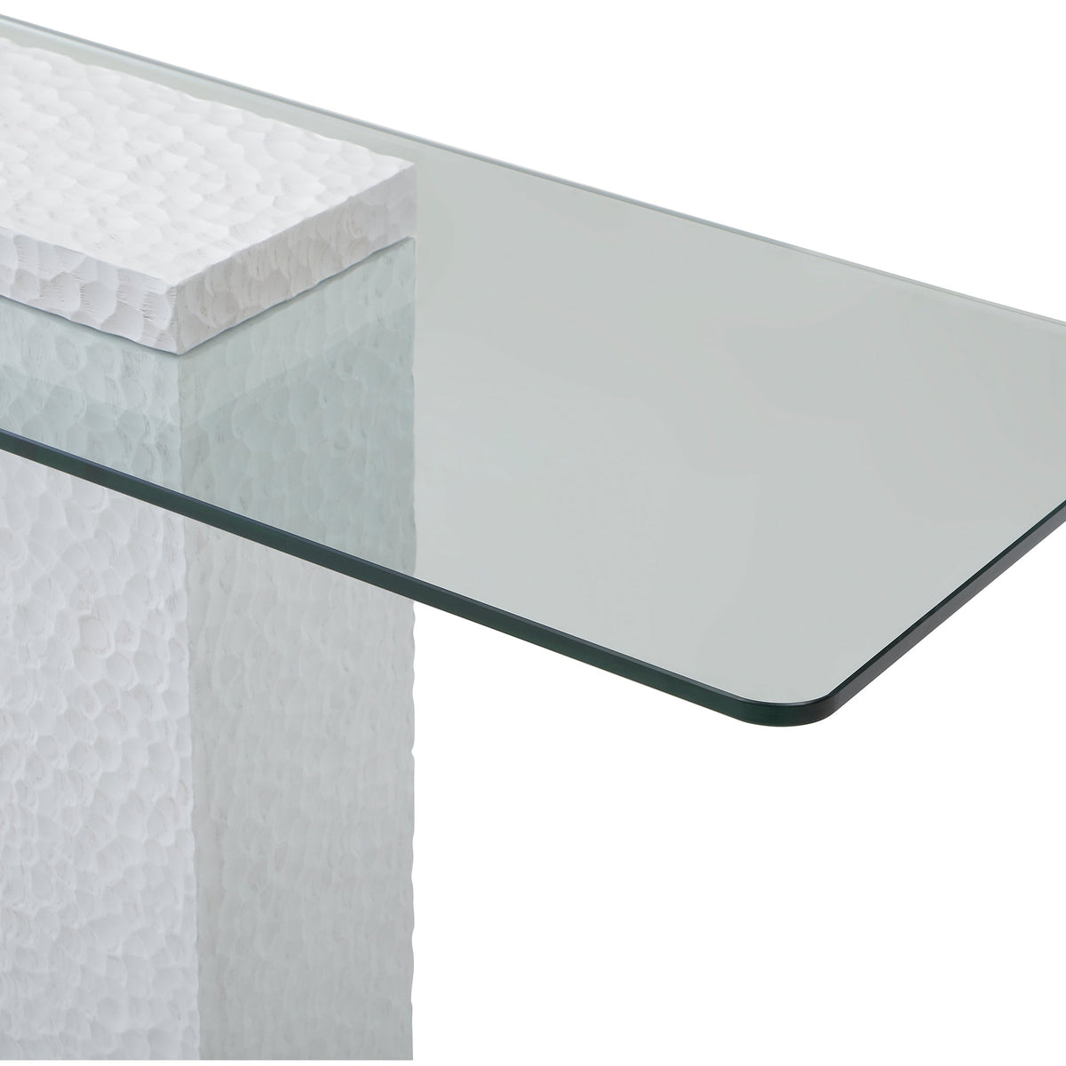 Modern Glass Top Console Table - Sonkuki