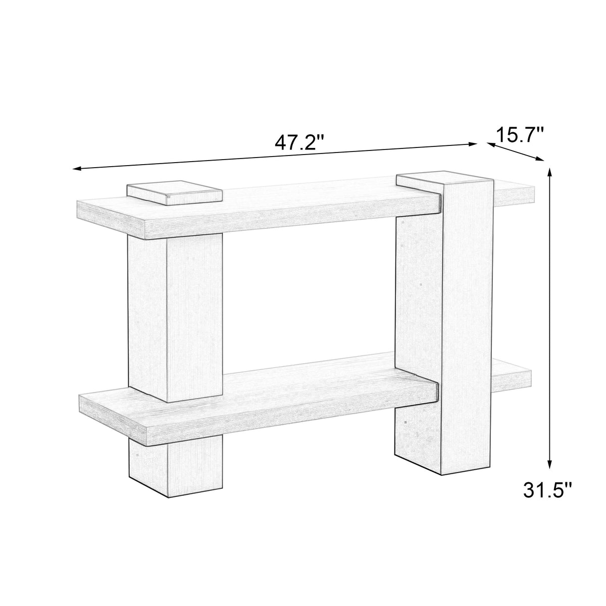 Modern Gold Console Table - Sonkuki