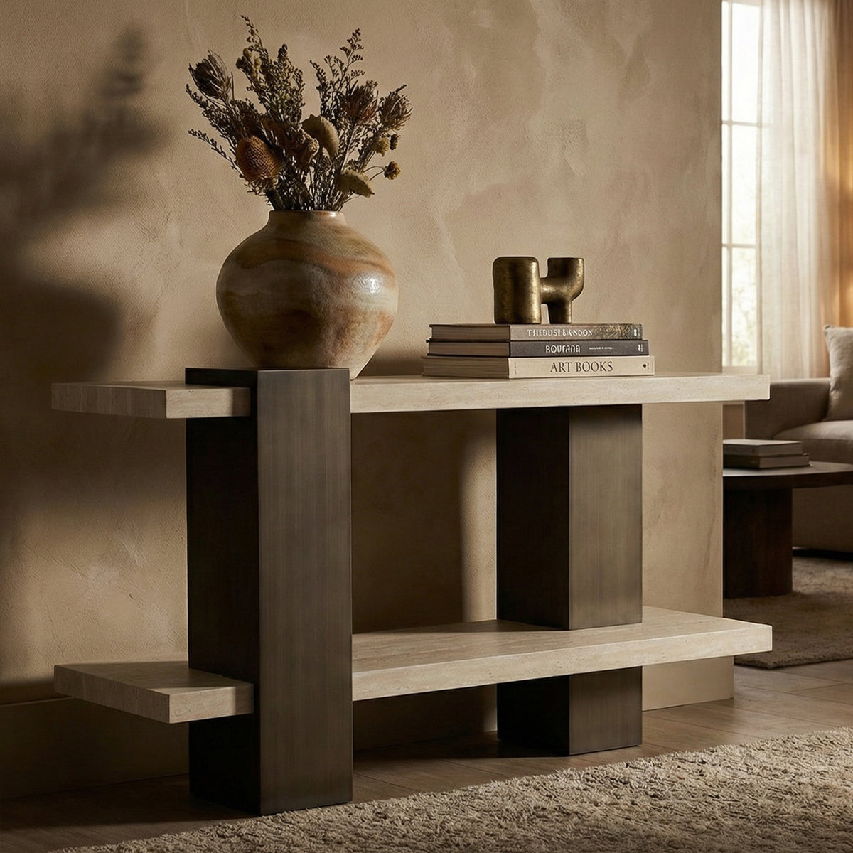 Modern Gold Console Table - Sonkuki
