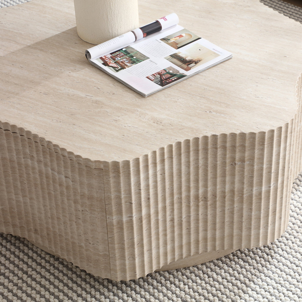 Modern Petal Flower Shape Coffee Table - Sonkuki
