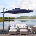 SONKUKI 10ft Patio Outdoor Cantilever Rotatable UPF80+ Patio Umbrella - Sonkuki