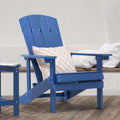 SONKUKI Patio Adirondack Chair Outdoor Plastic Single Chair 300 Lbs for Deck and Balcony Multi-Use.