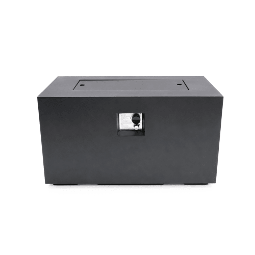 Outdoor Fire Pit Table, 50,000 BTU Propane Fire Pit, Lightweight Concrete Gas Fire Table with Lava Rocks, Burner Lid & Waterproof Cover, Rectangular Firepit for Patio Garden - Sonkuki
