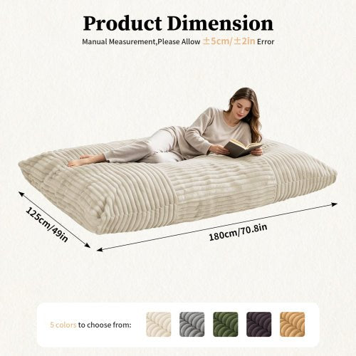 Oversized Convertible Bean Bag Chair – Your Cozy Spot for Relaxation & Family Time - Sonkuki