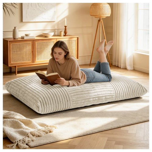 Oversized Convertible Bean Bag Chair – Your Cozy Spot for Relaxation & Family Time - Sonkuki