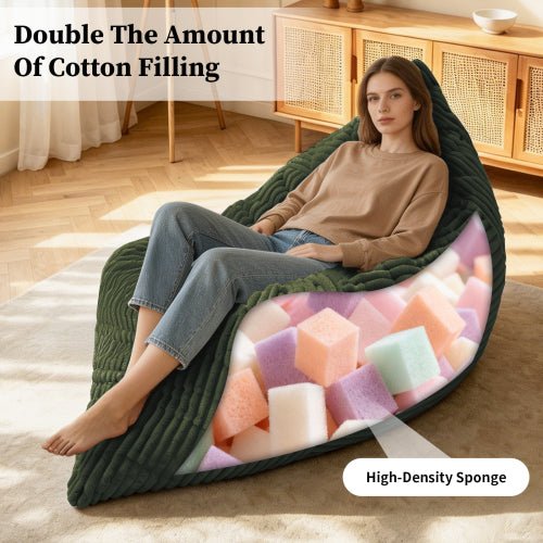 Oversized Convertible Bean Bag Chair – Your Cozy Spot for Relaxation & Family Time - Sonkuki